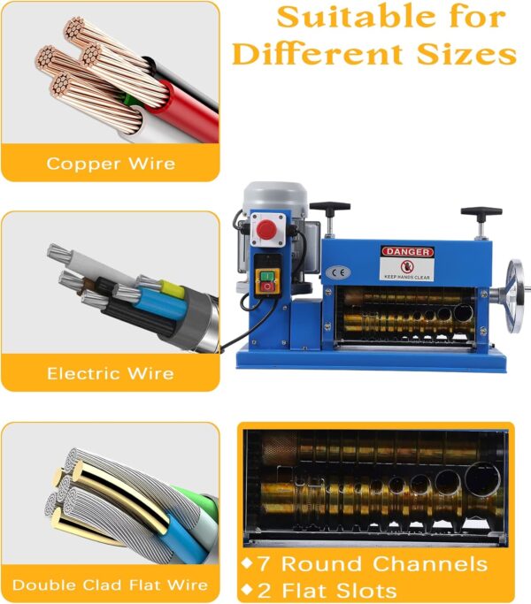 Automatic Wire Stripping Machine for Scrap Cable Copper Recycling - Image 3