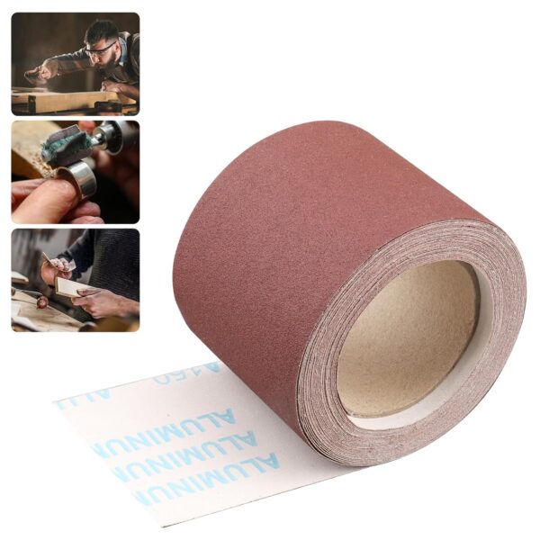 180 Grit Sandpaper Roll for Metalworking and Wood Finishing - Image 9