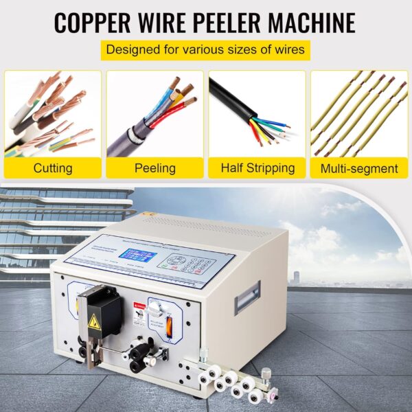 BestEquip Wire Cutting Stripping Machine - 0.1-4.5mm² Automatic - Image 2