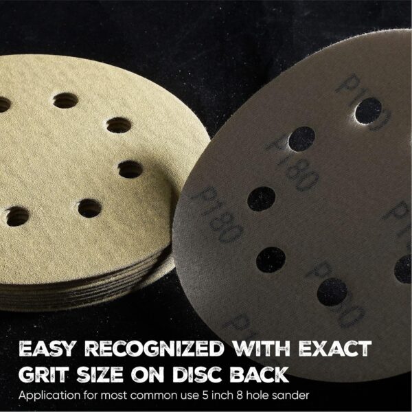 5" 180 Grit Sanding Discs - 50 Pack by toolant - Image 4