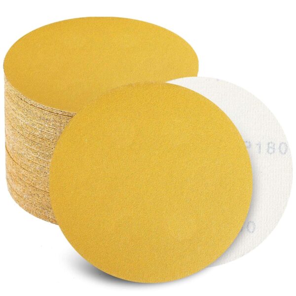 6" Hook and Loop Sanding Discs, 180 Grit, 100 Pack