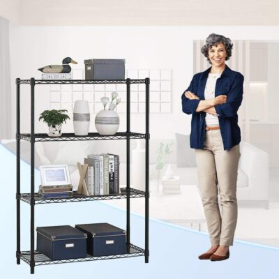 NSF Wire Shelf 4 Tier Shelving Unit - 1000 LBS Capacity - Image 4