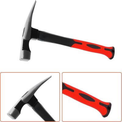 16 oz Masonry Hammer with Forged Steel & Shock Reduction - Image 3