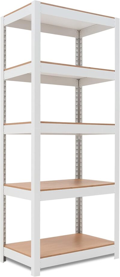 Adjustable 5 Tier Metal Shelving Unit for Kitchen and Garage