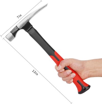 16 oz Masonry Hammer with Forged Steel & Shock Reduction - Image 2