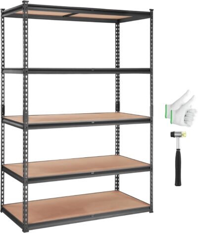 VEVOR 5-Tier Adjustable Storage Shelving Unit, 2000 lbs Capacity