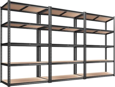 REIBII 2020LBS Heavy Duty Garage Shelving 5 Tier Unit