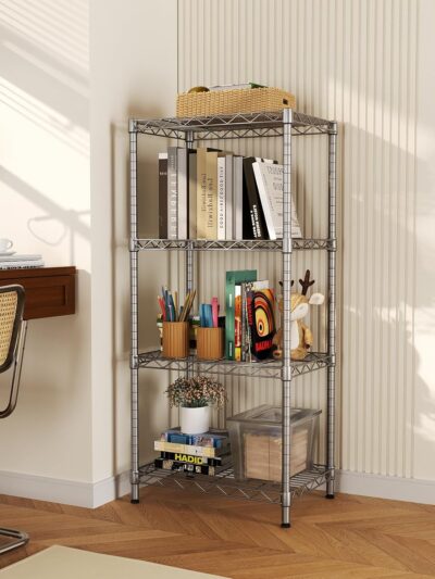 SINGAYE 4 Tier Adjustable Wire Shelf 400LBS Load Capacity - Image 2