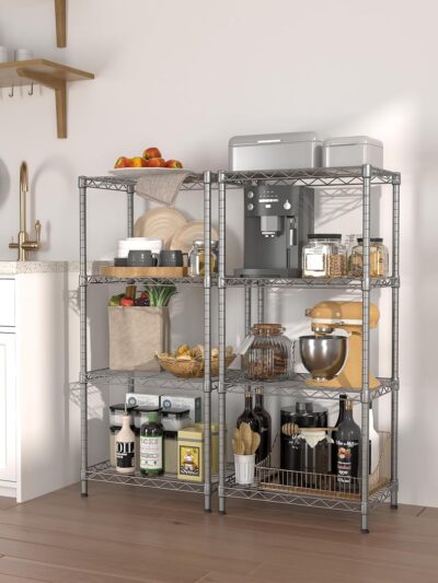 SINGAYE 4 Tier Adjustable Wire Shelf 400LBS Load Capacity - Image 5