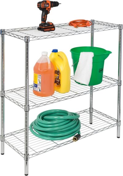 Honey-Can-Do 3-Tier Heavy-Duty Adjustable Shelf Storage Unit