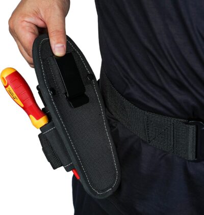 Compact Tool Pouch with Belt Clip and Knife Holder - Image 6