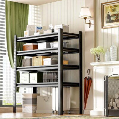 63" Heavy Duty Garage Storage Shelves, Adjustable 4 Tier Metal Shelving - Image 5