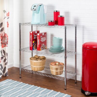 Honey-Can-Do 3-Tier Heavy-Duty Adjustable Shelf Storage Unit - Image 4